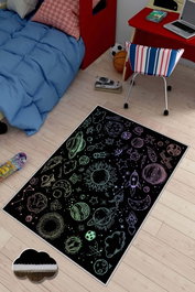 Conceptum Alfombra de Pasillo HMNT489 Multicolor 100 x 200 cm